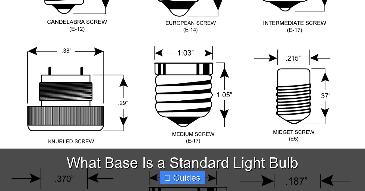 What Base Is a Standard Light Bulb