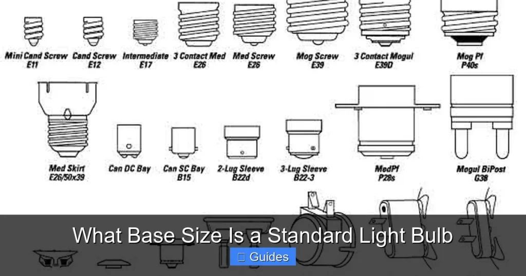 What Base Size Is a Standard Light Bulb