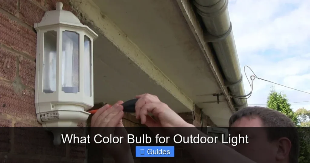 What Color Bulb for Outdoor Light