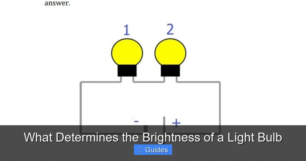 What Determines the Brightness of a Light Bulb