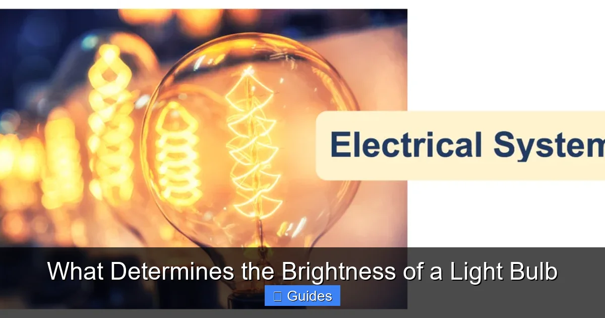What Determines the Brightness of a Light Bulb