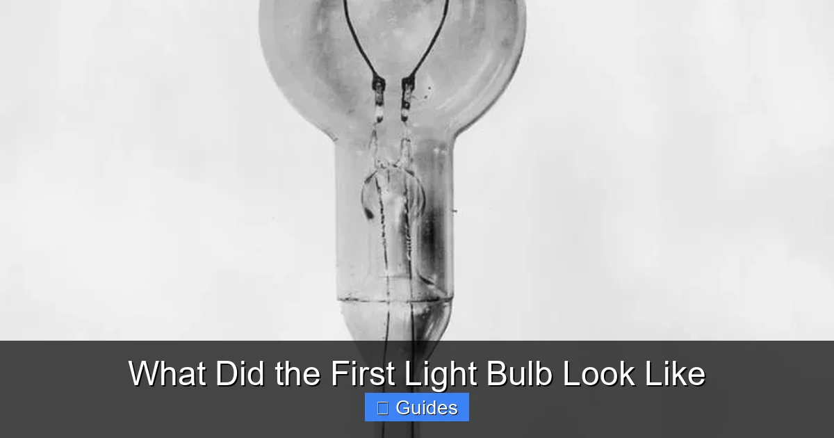 What Did the First Light Bulb Look Like