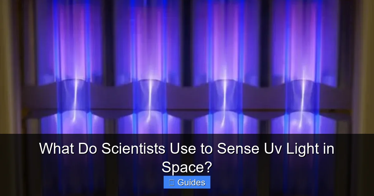 What Do Scientists Use to Sense Uv Light in Space?