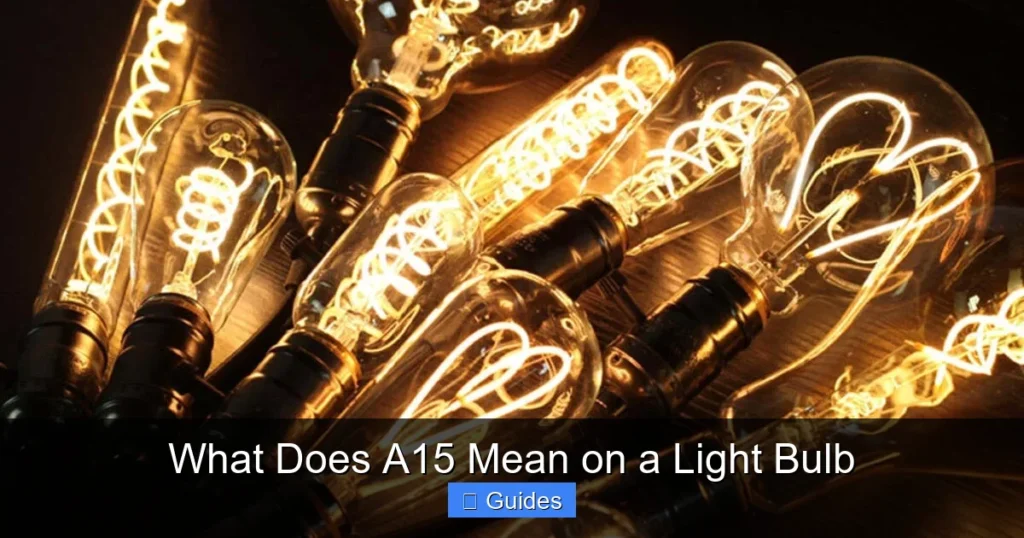 What Does A15 Mean on a Light Bulb