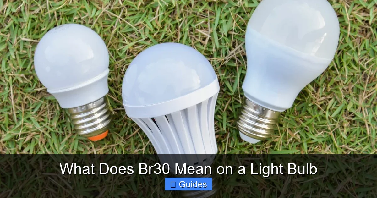 What Does Br30 Mean on a Light Bulb