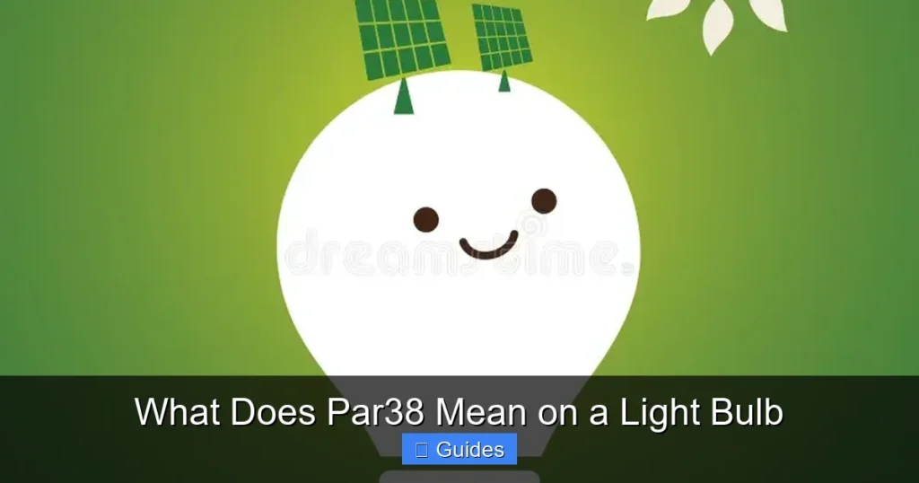 What Does Par38 Mean on a Light Bulb
