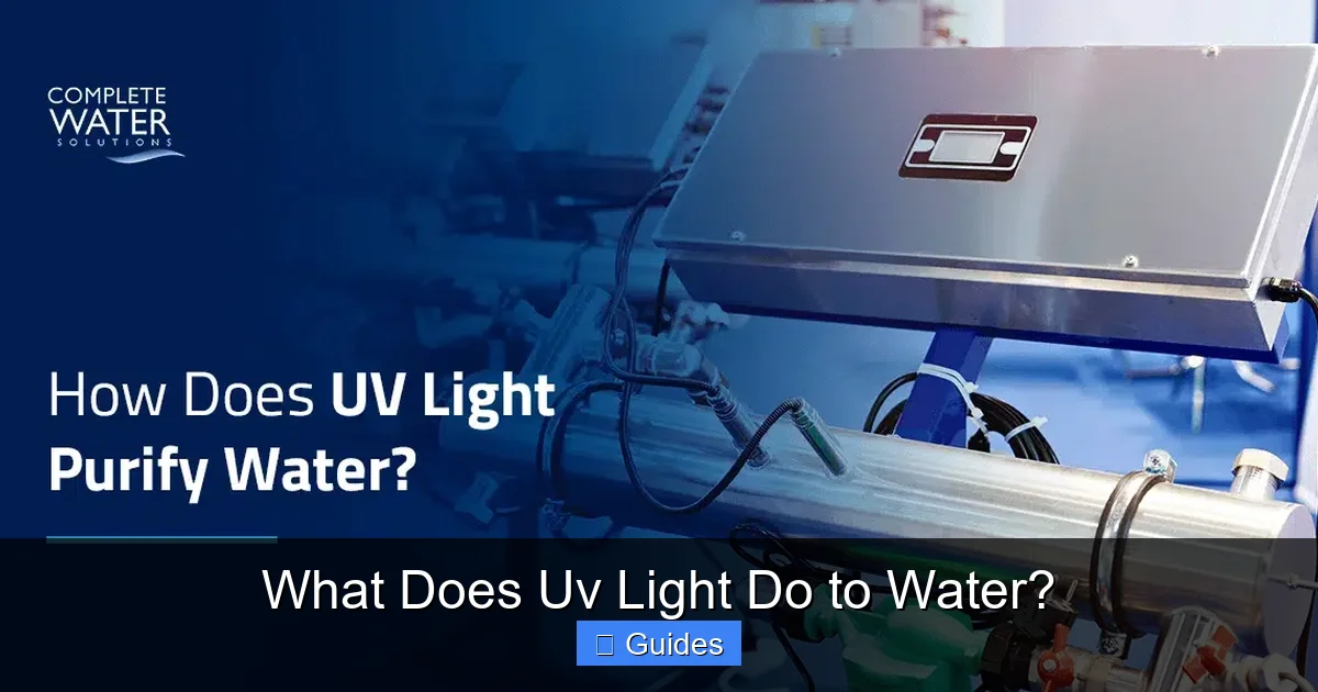 What Does Uv Light Do to Water?