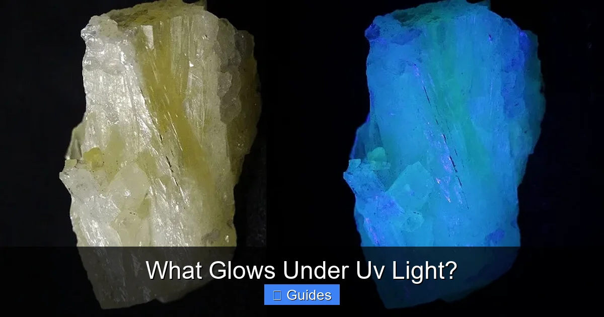 What Glows Under Uv Light?