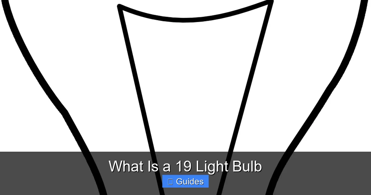 What Is a 19 Light Bulb