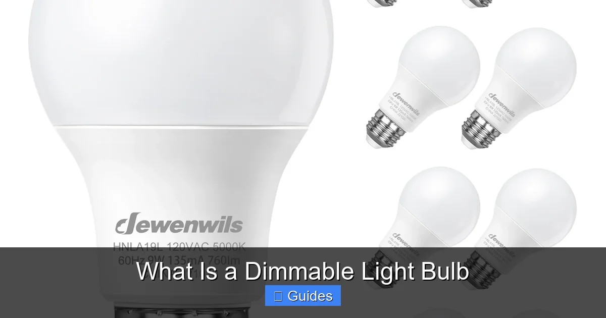 What Is a Dimmable Light Bulb
