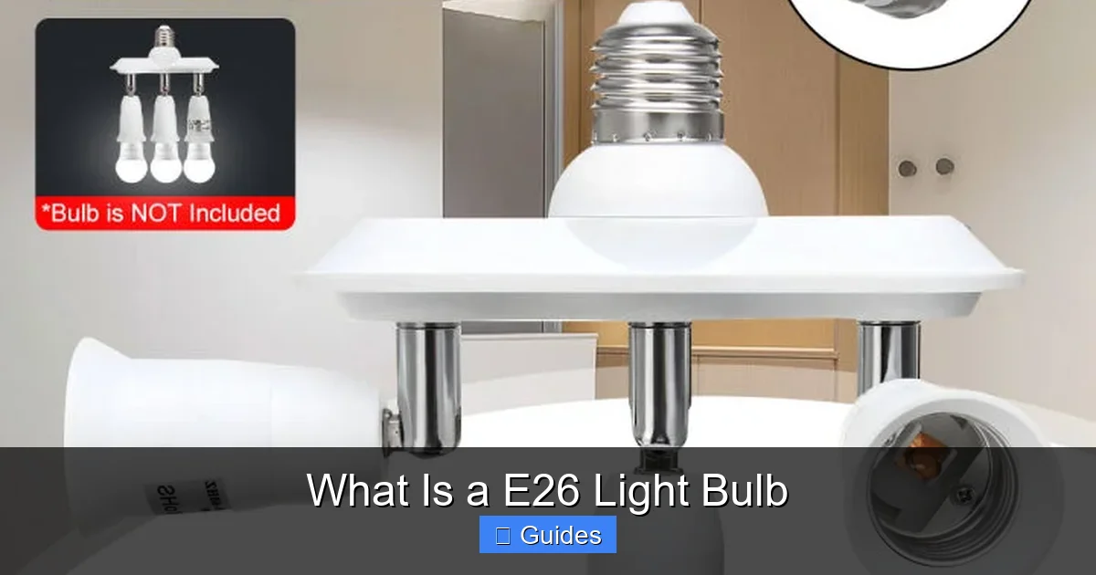 What Is a E26 Light Bulb