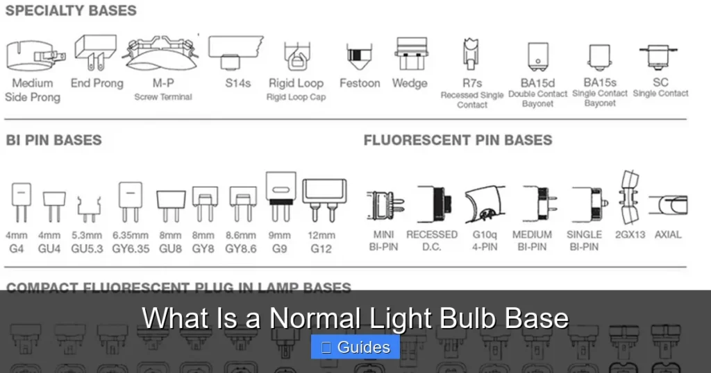 What Is a Normal Light Bulb Base