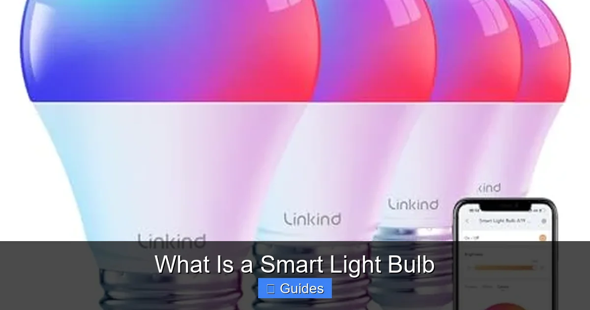 What Is a Smart Light Bulb