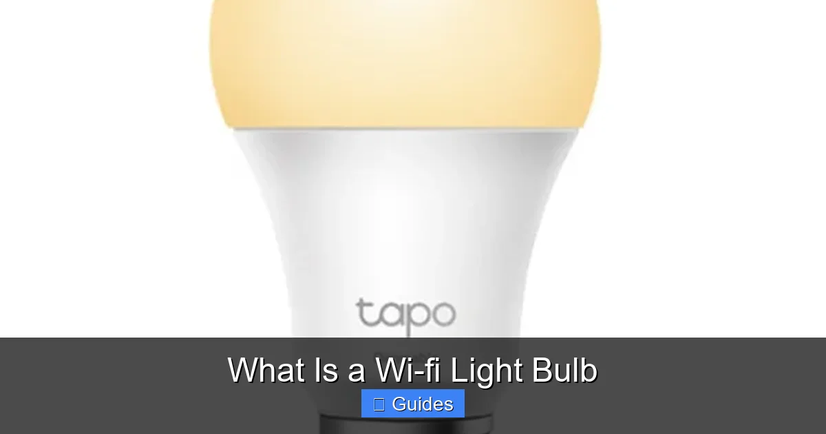What Is a Wi-fi Light Bulb