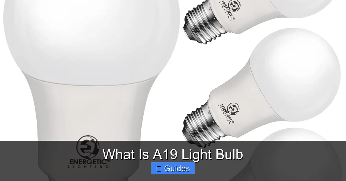What Is A19 Light Bulb