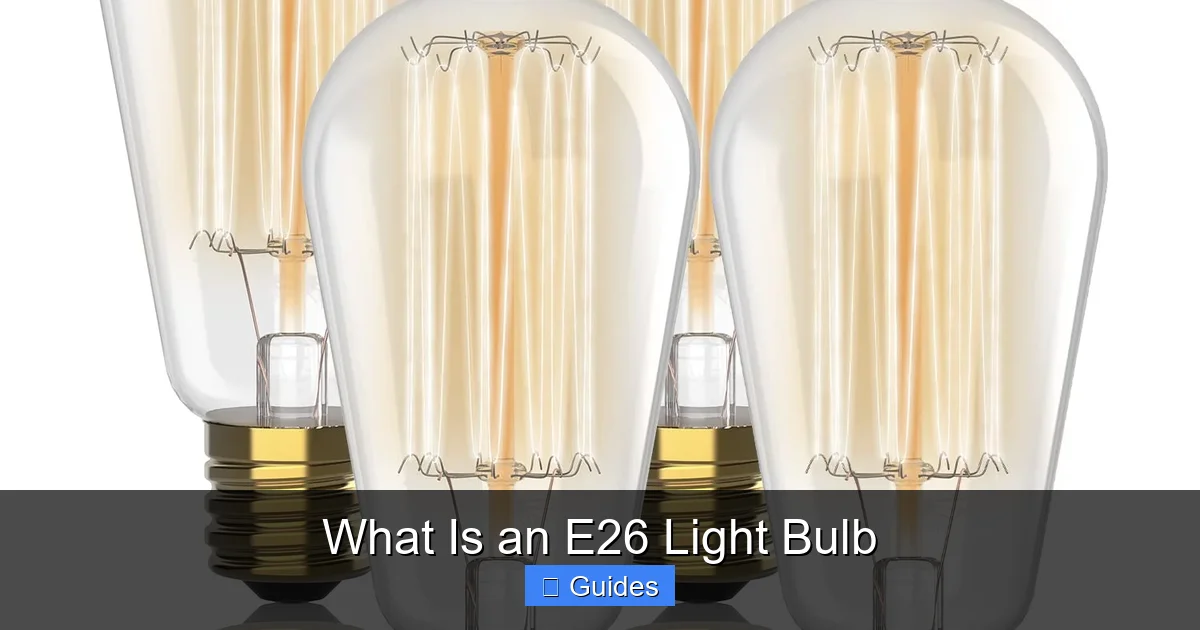 What Is an E26 Light Bulb