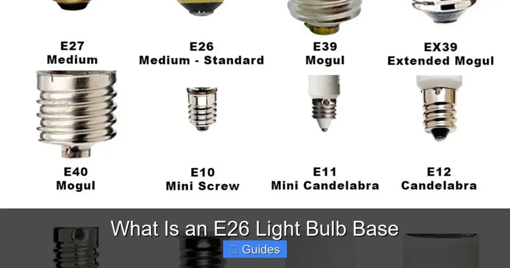 What Is an E26 Light Bulb Base