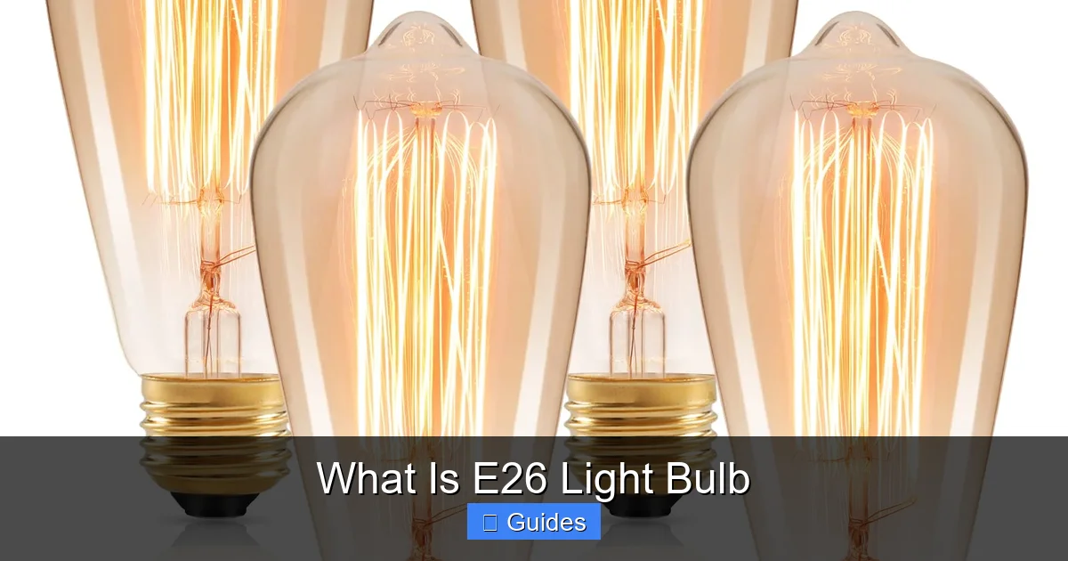 What Is E26 Light Bulb