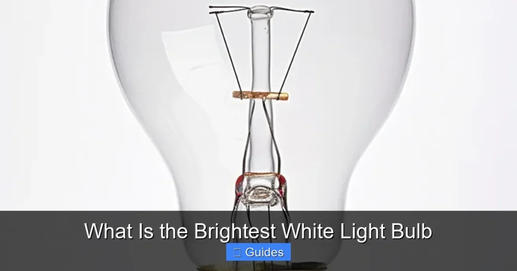 What Is the Brightest White Light Bulb