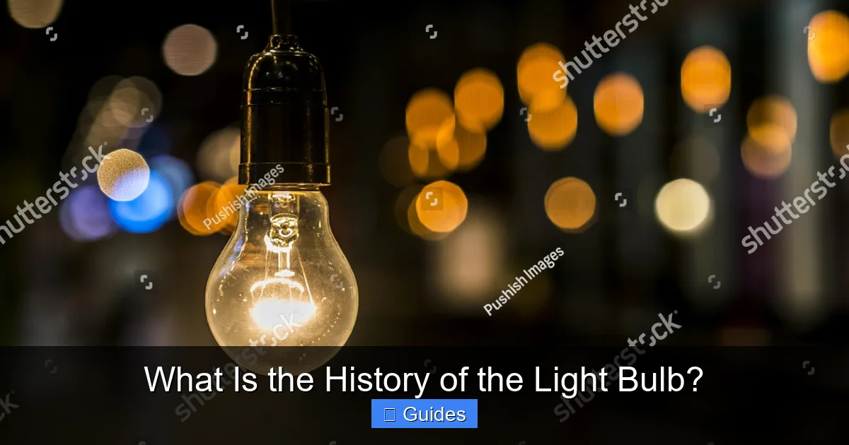 What Is the History of the Light Bulb?