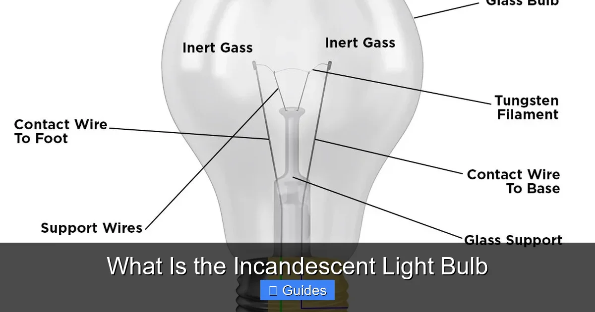 What Is the Incandescent Light Bulb