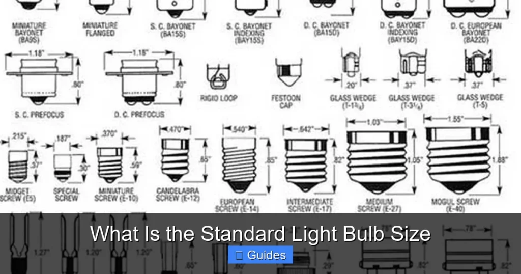 What Is the Standard Light Bulb Size