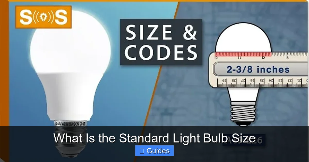 What Is the Standard Light Bulb Size