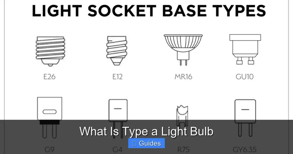 What Is Type a Light Bulb