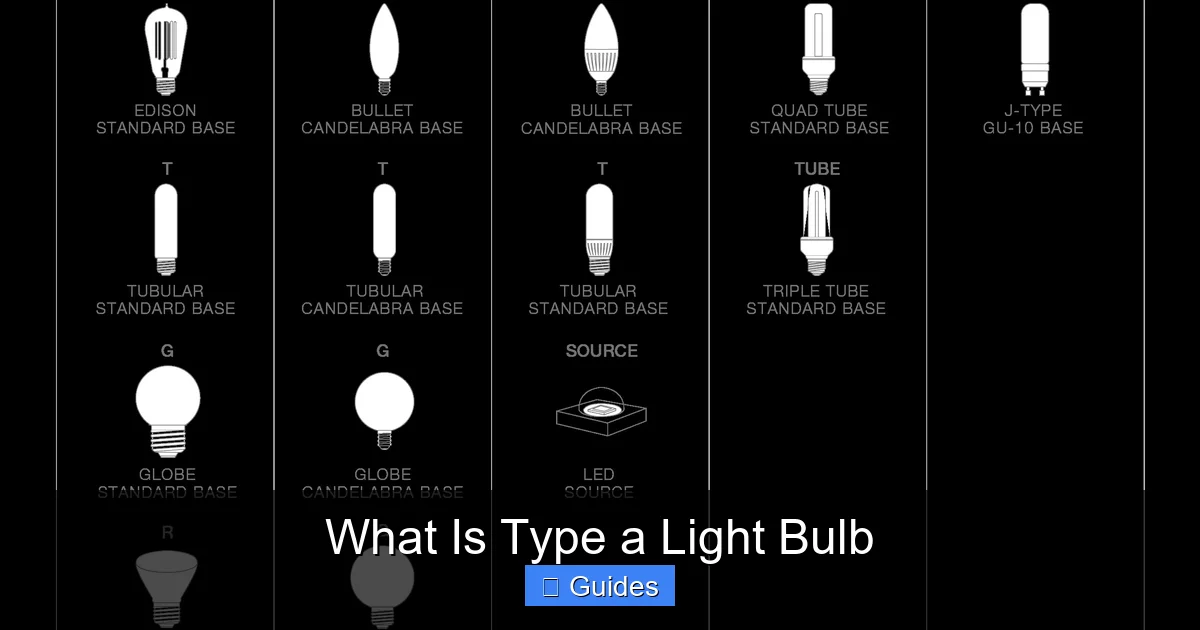 What Is Type a Light Bulb
