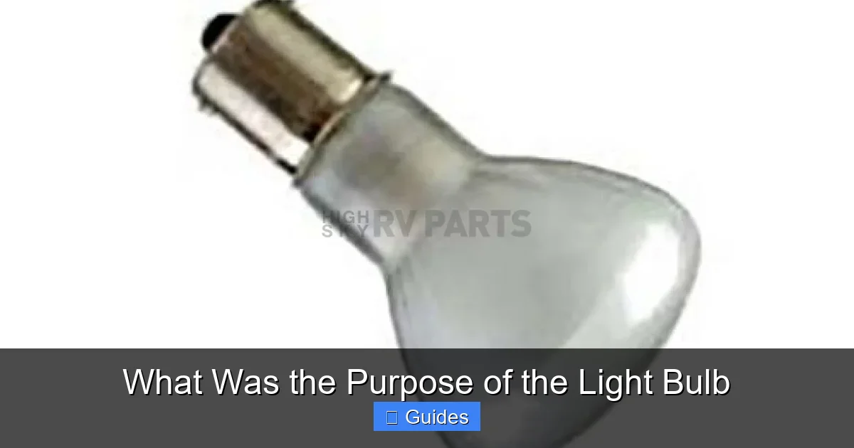 What Was the Purpose of the Light Bulb