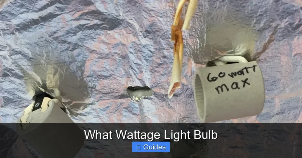 What Wattage Light Bulb