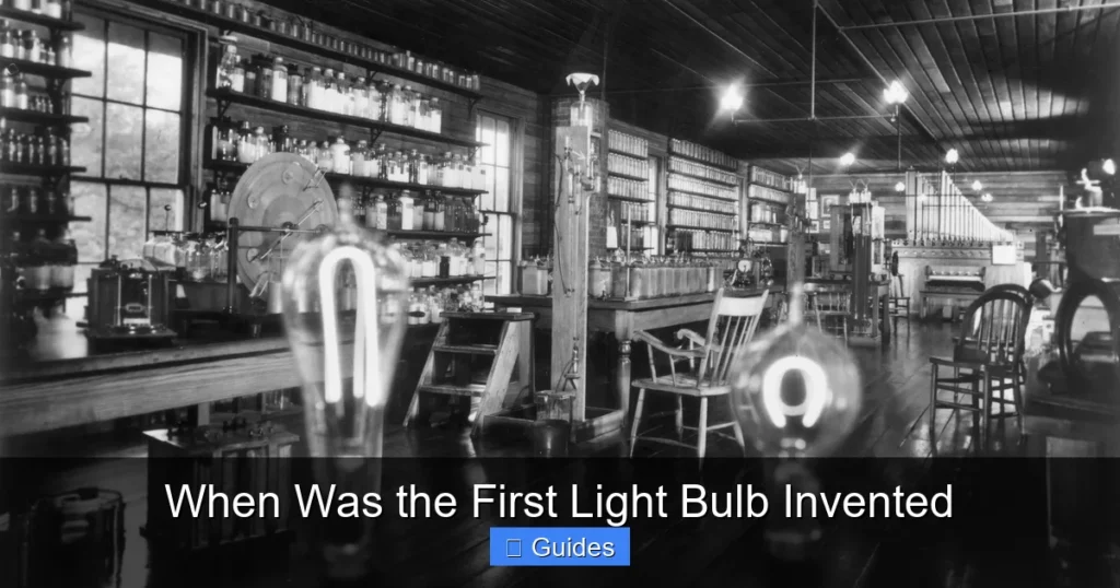 When Was the First Light Bulb Invented