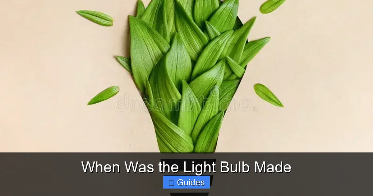 When Was the Light Bulb Made
