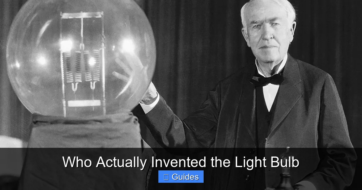Who Actually Invented the Light Bulb
