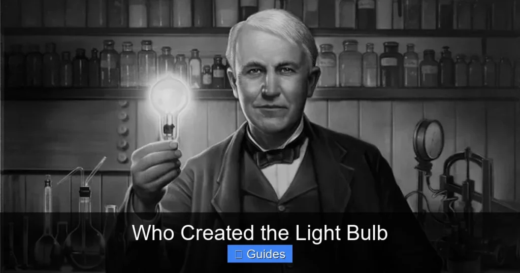 Who Created the Light Bulb