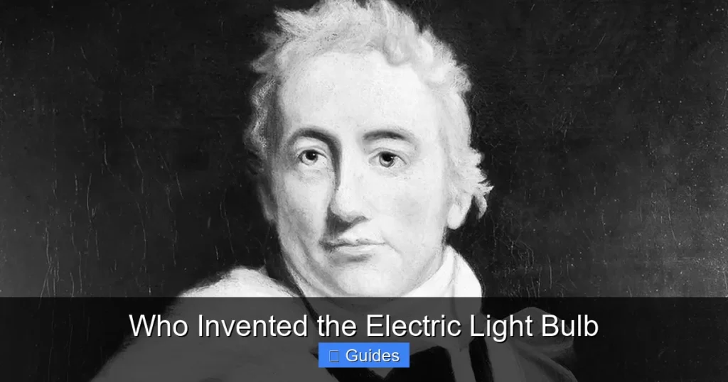 Who Invented the Electric Light Bulb