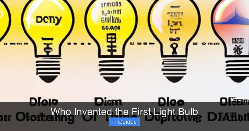 Who Invented the First Light Bulb