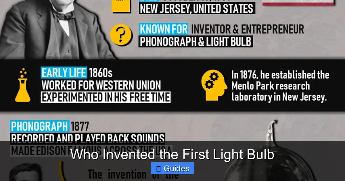 Who Invented the First Light Bulb