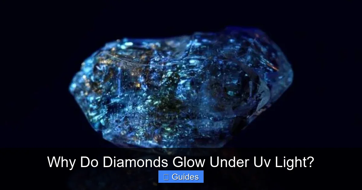 Why Do Diamonds Glow Under Uv Light?