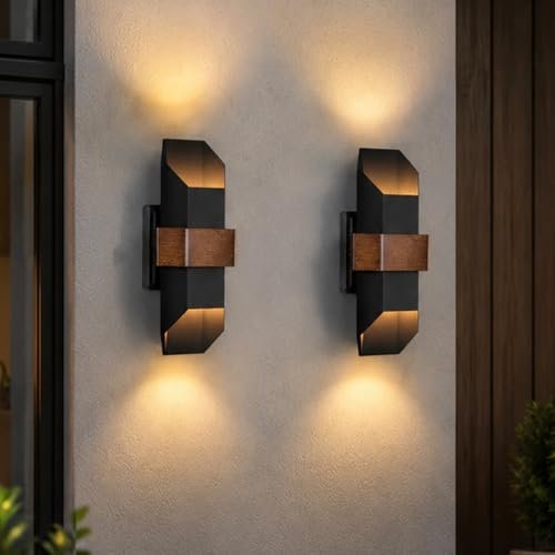 Caiselee 13.8 Inch LED Up Down Outdoor Wall Lights 2