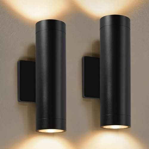 ShineSeed Modern Outdoor Wall Light Fixtures, 2 COB LED...