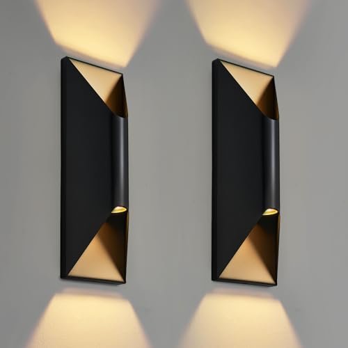 TPSHPTS Outdoor Wall Lights 2 Pack, 15