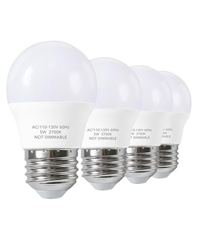 PARTPHONER Small LED Bulb 5W 40 Watt Soft White