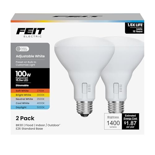 Feit Electric BR30 LED Light Bulb 5CCT Dimmable