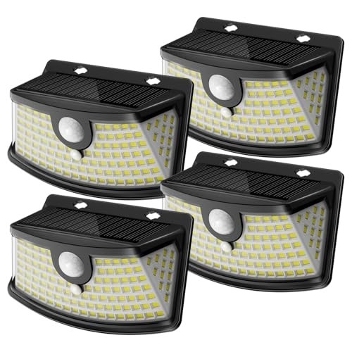 Aootek Solar Motion Sensor Lights Outdoor 120 LEDs 4 Pack