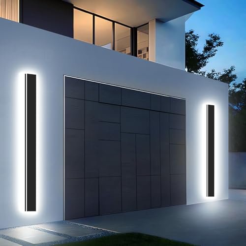 Levxhotty Modern Outdoor Wall Light 2pack 39in, Dimmable LED