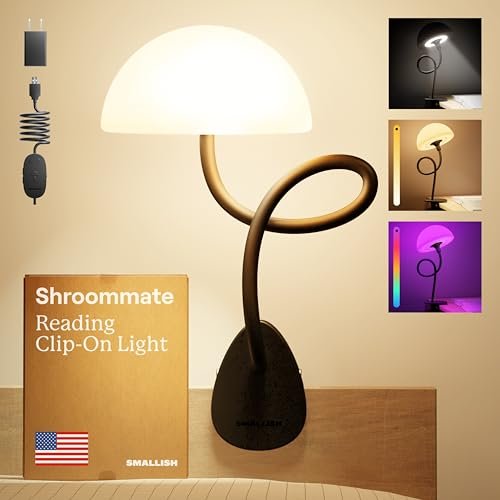 Shroommate Dorm Room Essential Clip On Bed Light MultiColor...