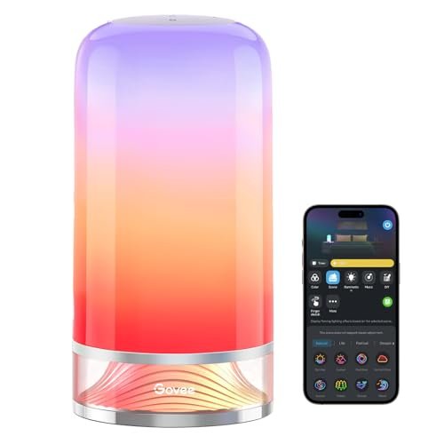 Govee RGBIC Smart Table Lamp 2, Touch bedside lamp