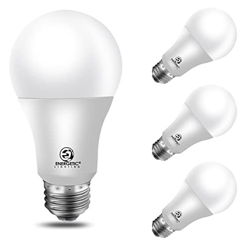 Energetic 100W Equivalent, A19 LED Light Bulb, Daylight...