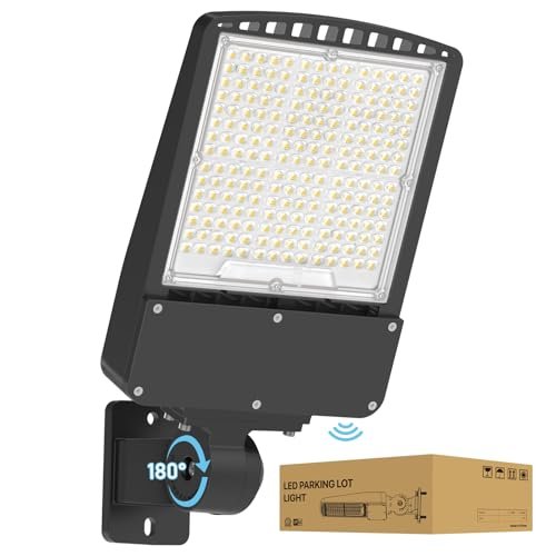 LED Parking Lot Light 150W - 5000K UL Listed photocell.
